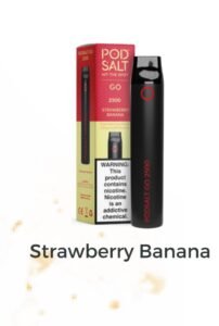 POD SALT GO 600 STRAWBERRY BANANA DISPOSABLE DEVICE 2ML - 20MG/ML