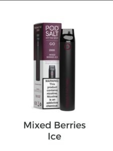 Pod Salt GO 604 Mixed Berries Ice Pod Salt GO 600 Disposable Device