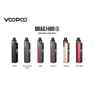 VOOPOO Drag H80S Kit 80W Vape fit 18650 Battery 4.5ml PNP Pod II 2 Pnp Coil Smart/RBA/Eco Vaporizer E Cigarette