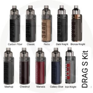 VooPoo Drag S Pod Vape Kit | Vape Pen | E Cigarette | E-Cig | Vape Mod | 2ml