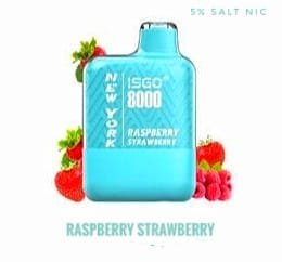 ISGO New York 8000 Puffs RASPBERRY STRAWBERRY