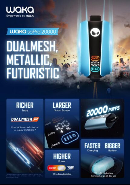 Waka Sopro 20000 Puffs 50mg Nicotine in dubai