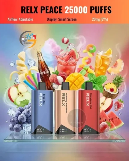 Authentic RELX Peace 25000 Puffs 2% Nicotine Vape in Dubai – 1.4cm Super Slim Device